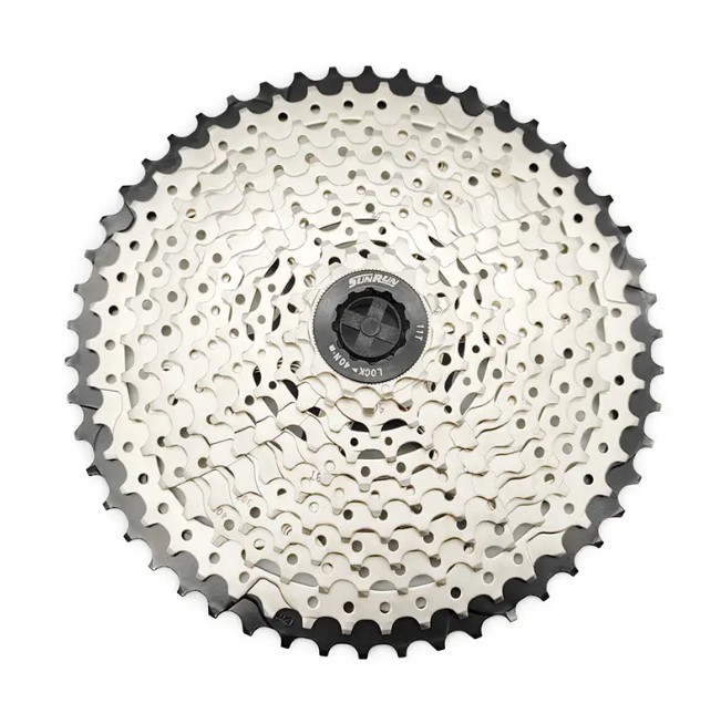 How does the application of alloy materials in this MTB Bicycle Cassette Sprocket improve the durability and performance of the product?